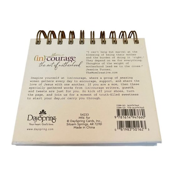 The Art of Motherhood (in)courage Everyday Inspirations Perpetual Calendar - Picture 4 of 9